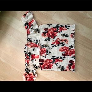 Cropped off the shoulder blouse